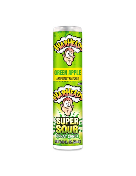 Super Sour Spray Green Apple, caramella spray aspra mela verde | My American Market