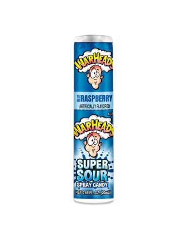 Super Sour Spray Blue Raspberry, bonbon spray acide framboise bleue | My American Market