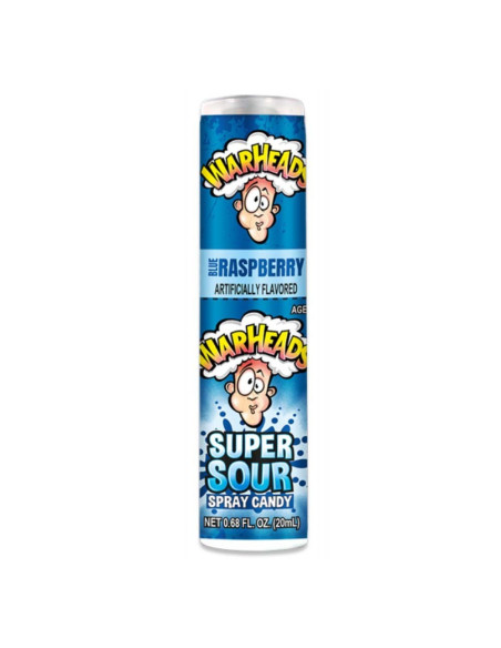 Super Sour Spray Blue Raspberry, caramella spray aspra lampone blu | My American Market