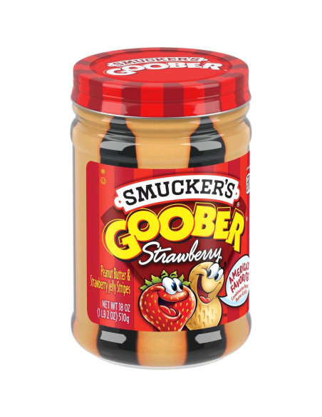 Smucker's Goober Strawberry, crema de cacahuete y gelatina de fresa | My American Market