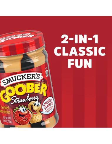 Smucker's Goober Strawberry, burro di arachidi e gelatina di fragole | My American Market