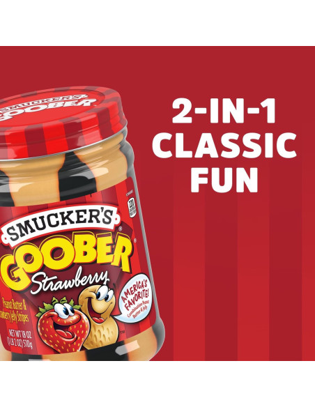 Smucker's Goober Strawberry, burro di arachidi e gelatina di fragole | My American Market
