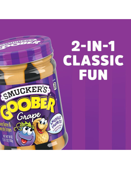 Smucker's Goober Grape, burro di arachidi e gelatina d'uva | My American Market