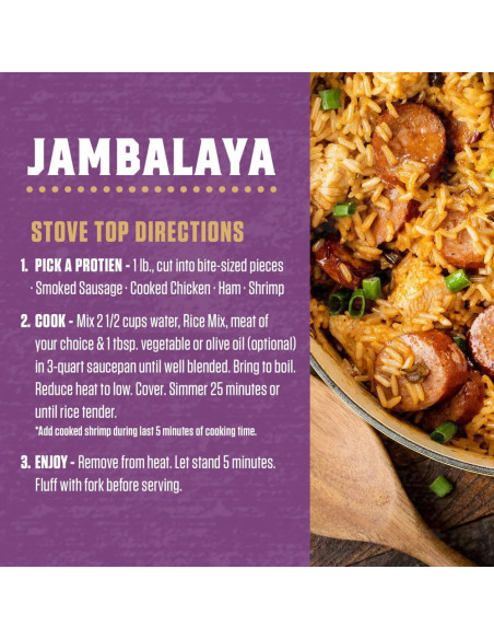 Zatarain's Jambalaya Rice Mix, arroz cajún sazonado | My American Market