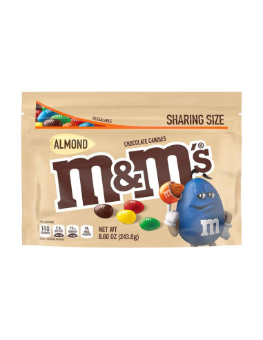 M&M's Almond Sharing Size, chocolat au lait et amande | My American Market