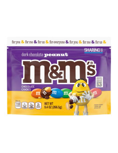 M&M's Dark Chocolate Peanut Sharing Size, cacahuète et chocolat noir | My American Market