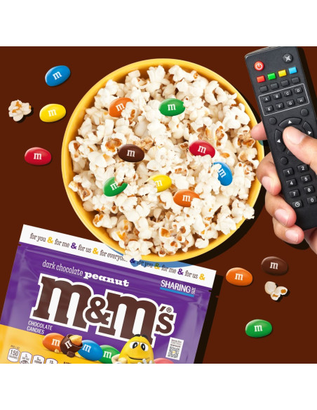 M&M's Dark Chocolate Peanut Sharing Size, cacahuète et chocolat noir | My American Market