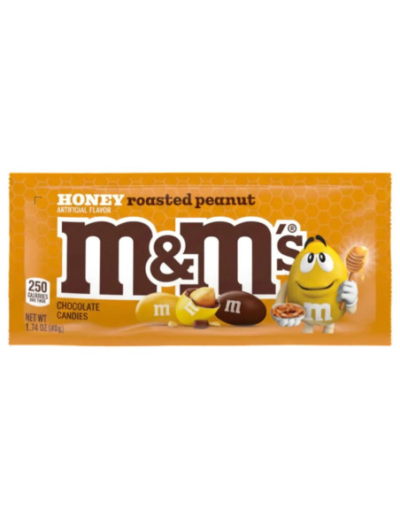 M&M's Honey Roasted Peanut, cacahuète grillée au miel | My American Market
