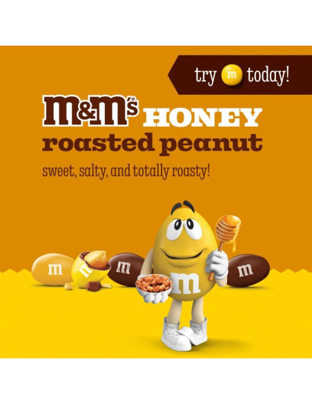 M&M's Honey Roasted Peanut, cacahuète grillée au miel | My American Market
