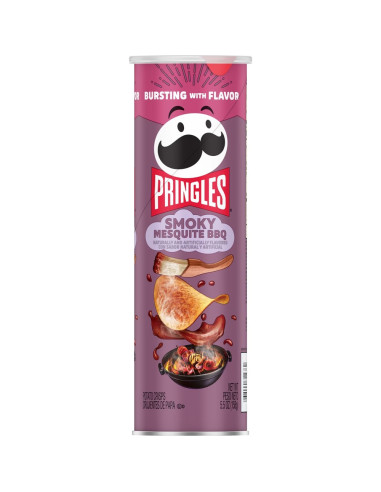 Pringles Smoky Mesquite BBQ, patatas barbacoa ahumada con mezquite | My American Market