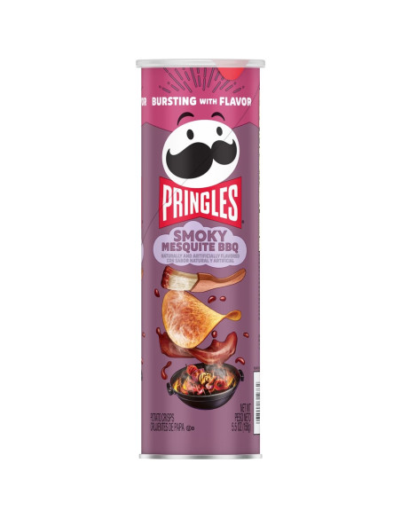 Pringles Smoky Mesquite BBQ, patatas barbacoa ahumada con mezquite | My American Market