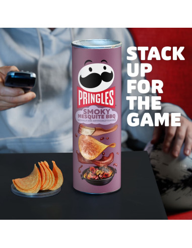 Pringles Smoky Mesquite BBQ, patatas barbacoa ahumada con mezquite | My American Market