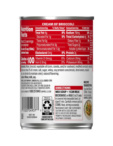 Campbell's - Cream Of Broccoli Condensed Soup | My American Market