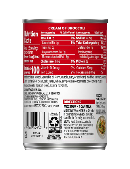 Campbell's - Cream Of Broccoli Condensed Soup | My American Market