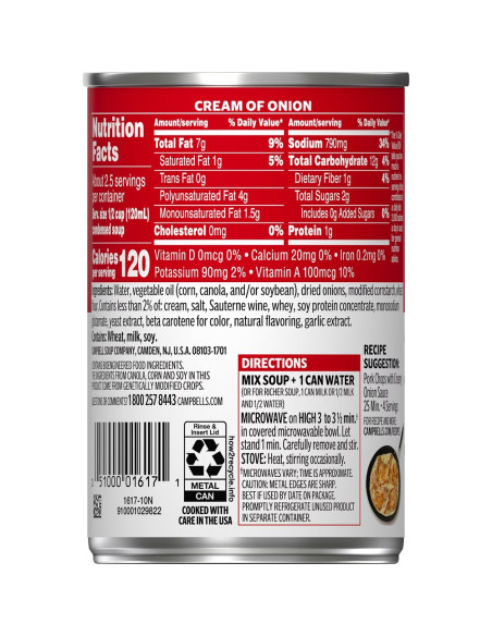 Campbell's - Cream Of Onion, crème d'oignon | My American Market
