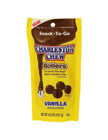 Charleston Chew - Rollers Vanilla, nougat vanille chocolat | My American Market