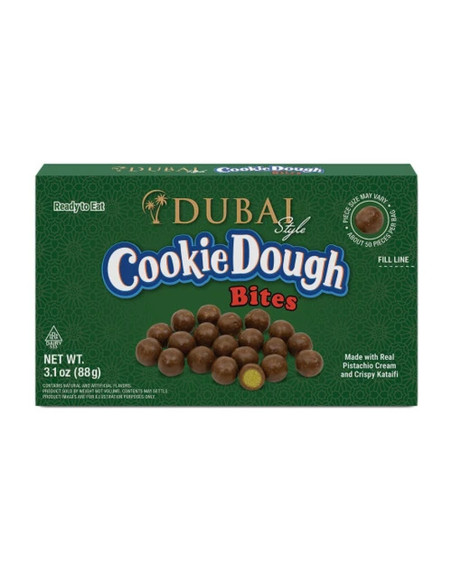 Cookie Dough Bites - Dubai Style, pâte à cookie pistache | My American Market