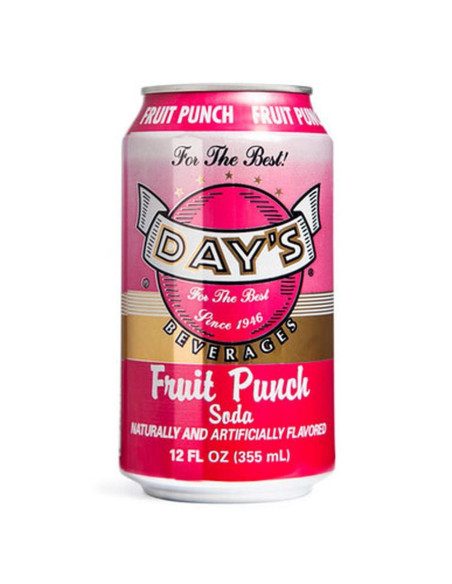 Day's Soda - Fruit Punch, bibita fruit punch | My American Market