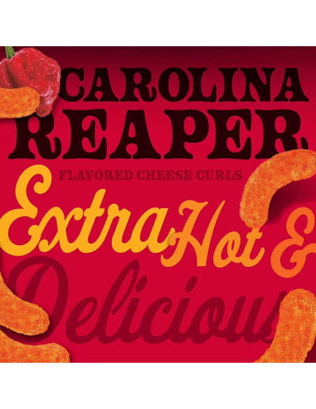Herr's - Carolina Reaper Extra Hot, gusanitos de queso picantes | My American Market