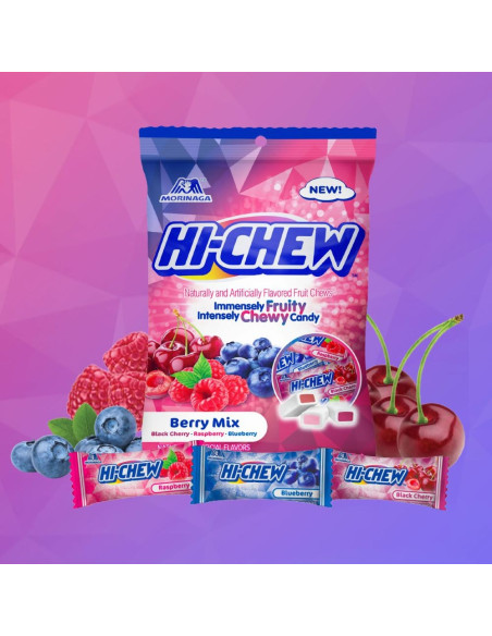 Hi-Chew - Berry Mix, bonbons à mâcher fruits rouges | My American Market