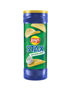 Lay's - Stax Sour Cream & Onion, chips crème et oignon | My American Market