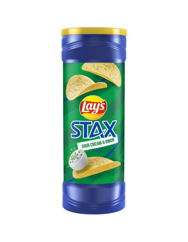 Lay's - Stax Sour Cream & Onion, patatas crema y cebolla | My American Market
