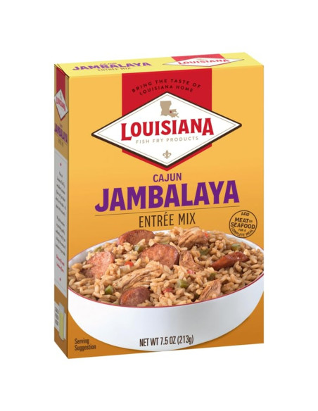 Louisiana Fish Fry - Cajun Jambalaya Entrée Mix, riso jambalaya | My American Market