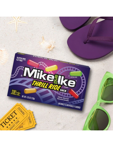 Mike and Ike - Thrill Ride Mix, caramelle luna park | My American Market