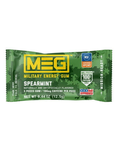 Military Energy Gum - Spearmint | My American Market