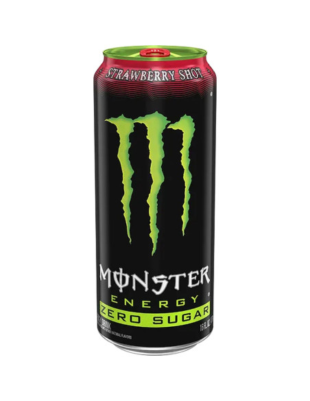 Monster Energy - Strawberry Shot Zero Sugar, energetica alla fragola zero | My American Market