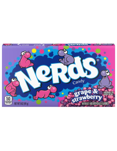 Nerds - Grape & Strawberry Box, caramelle uva e fragola | My American Market
