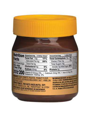 Nutella - Peanut, crema di arachidi e cacao | My American Market