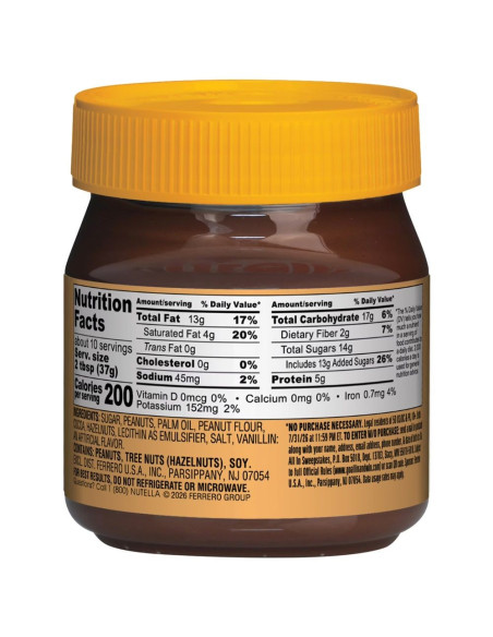 Nutella - Peanut, crema di arachidi e cacao | My American Market