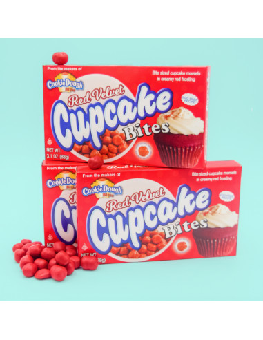 Cookie Dough Bites - Gusto Cupcake Red Velvet - My American Market