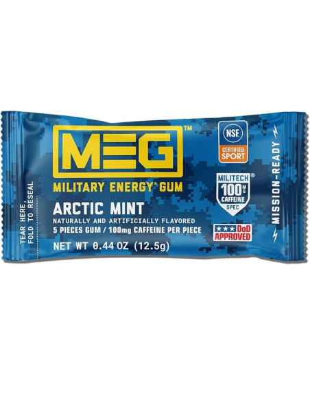 Military Energy Gum - Arctic Mint | My American Market