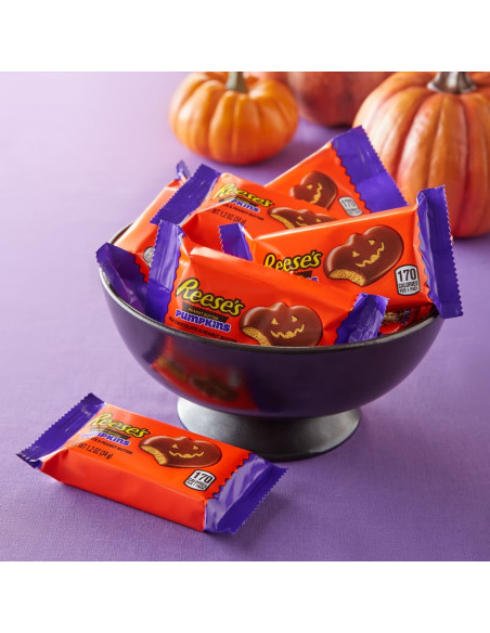 Reese's - Peanut Butter Pumpkins, citrouille Halloween | My American Market