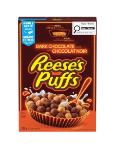 Reese's Puffs Dark Chocolate, céréales chocolat noir cacahuète | My American Market 2
