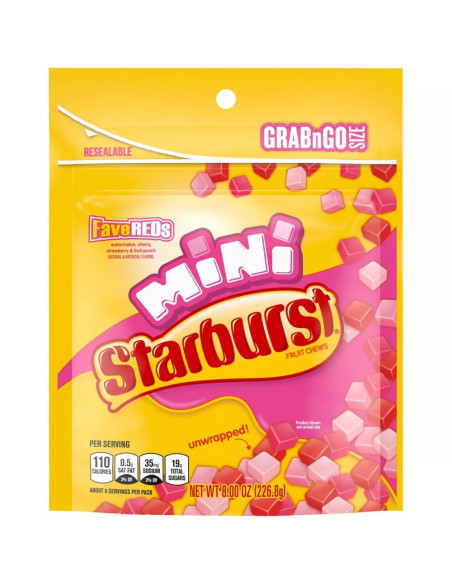 Starburst - Fruit Chews Mini FaveREDs | My American Market