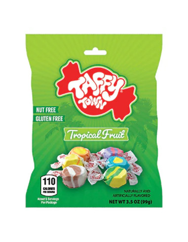 Taffy Town - Tropical Fruit, caramelle alla frutta tropicale | My American Market