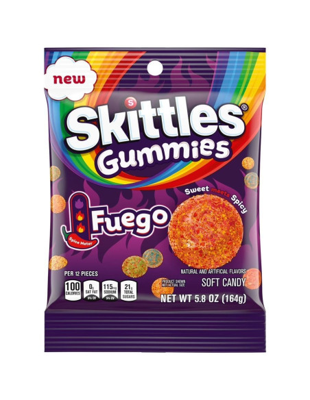 Skittles - Gummies Fuego, gélifiés fruités pimentés | My American Market