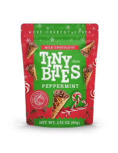 Tiny Bites - Waffle Cones Peppermint (mini coni di cialda al cioccolato e menta) - My American Market