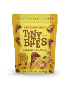 Tiny Bites - Waffle Cones Salted Caramel, mini cucuruchos de caramelo salado | My American Market