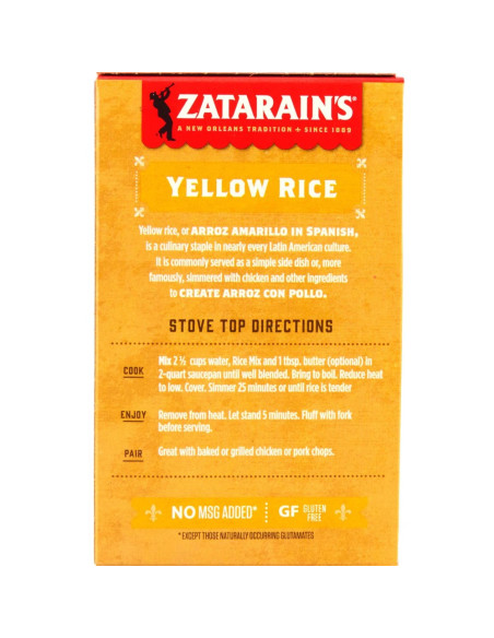 Zatarain's - Yellow Rice, riso giallo | My American Market