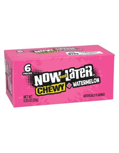 Now and Later Chewy Watermelon, bonbons à mâcher pastèque | My American Market