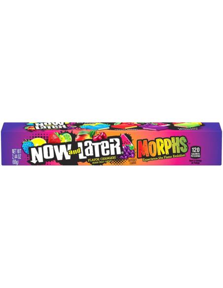 Now and Later Morphs Mixed Fruit Chews, caramelos masticables de frutas variadas | My American Market