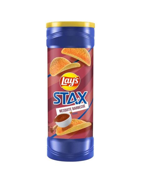 Lay's - Stax Mesquite Barbecue, chips barbecue fumé | My American Market