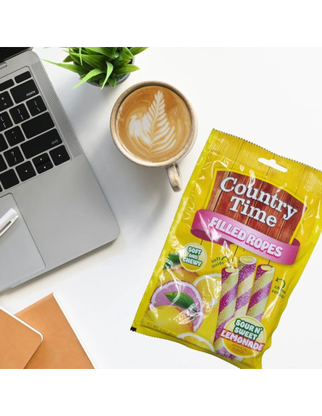 Country Time - Filled Ropes Sour N' Sweet Lemonade, cuerdas de limonada | My American Market