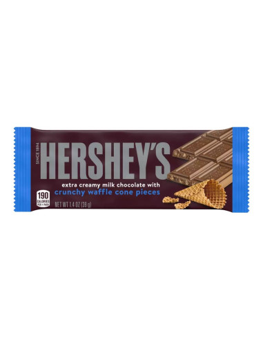 Hershey's - Extra Creamy Milk Chocolate With Crunchy Waffle, chocolate con leche | My American Market