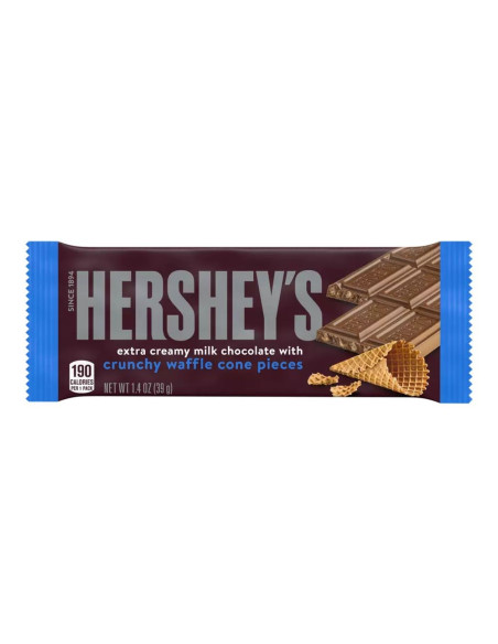 Hershey's - Extra Creamy Milk Chocolate With Crunchy Waffle, chocolat au lait | My American Market