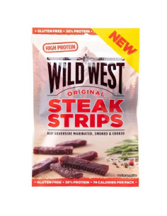 Wild West Steak Strips Original, tiras de ternera seca | My American Market